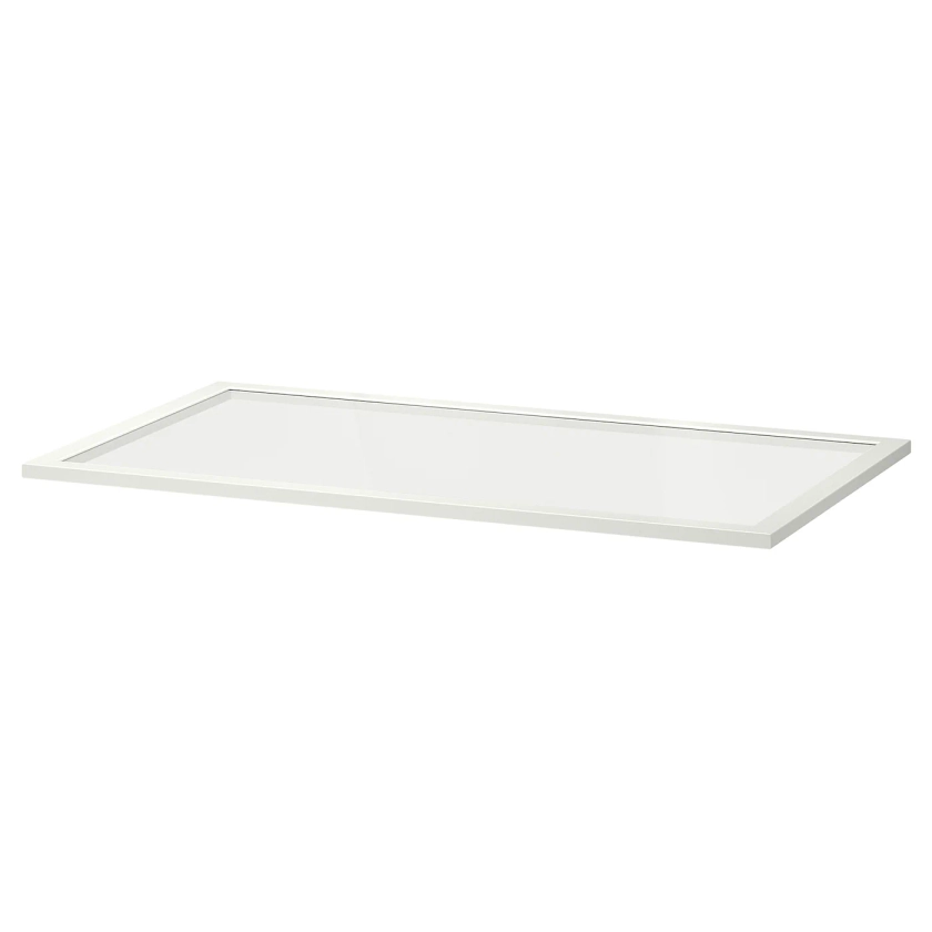 KOMPLEMENT Tablette en verre, blanc, 100x58 cm - IKEA