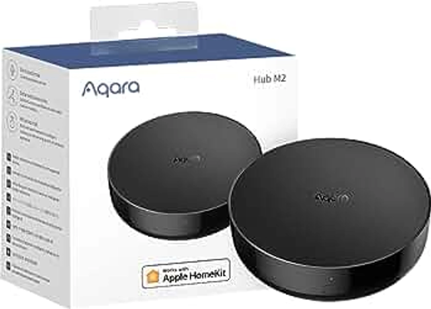Aqara Hub de Domótica M2 (Requiere Wi-Fi de 2,4 GHz), Puente Doméstico Inteligente para Sistema de Alarma, Mando a Distancia Infrarrojo, Compatible con Alexa, Google Assistant, Apple HomeKit e IFTTT