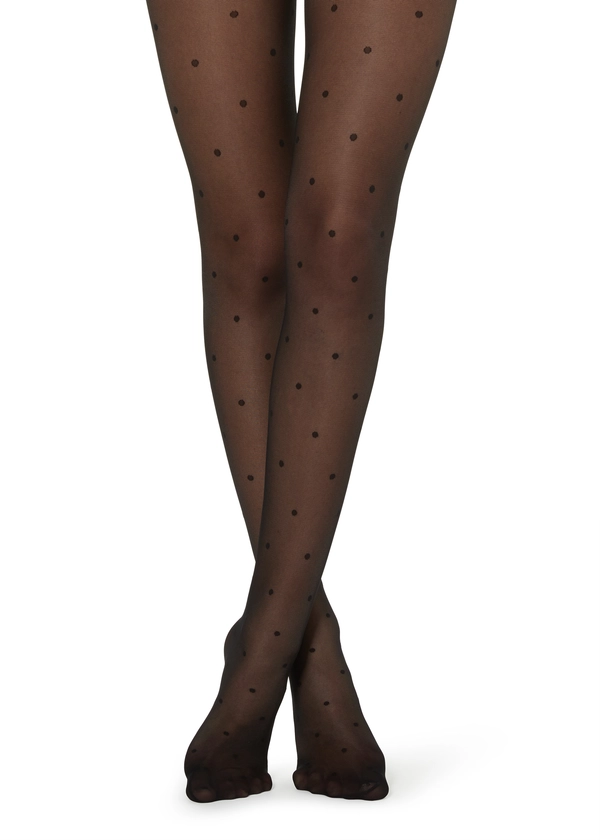 Collant Voile 30 Deniers à Motifs Pois - Collants fantaisie - Calzedonia