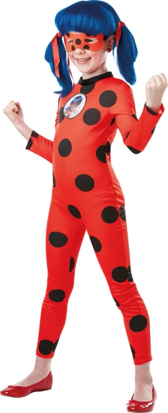 MIRACULOUS - DEGUISEMENT ET PELUCHE TIKKI - TAILLE 5-6 ANS