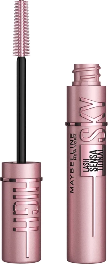 Maybelline Lash Sensational Sky High Washable Mascara Makeup, Volumizing, Lengthening, Defining, Curling, Multiplying, Buildable Formula, Very Black, 1 Count