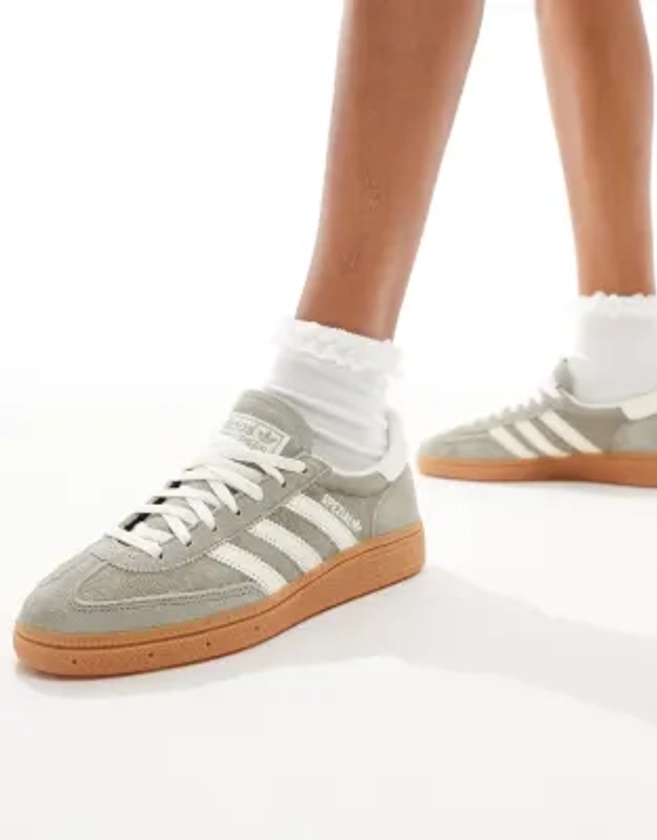 adidas Originals - Handball Spezial - Baskets avec semelle en caoutchouc - Gris/blanc