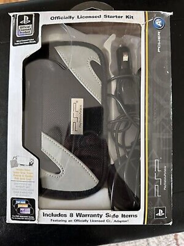 Official Playstation PSP Starter Kit w/ carry case car adaptor Missing Some Acc. | eBay