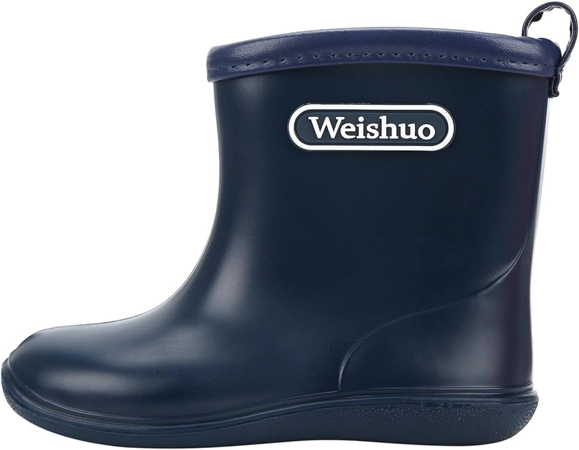 Toddlers Wellies Waterproof Lightweight Kids Rain Boots for Boys Girls