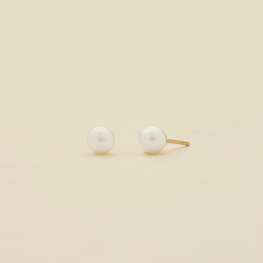 Made By Mary Pearl Stud Earrings | Sophisticated, Classic Staple