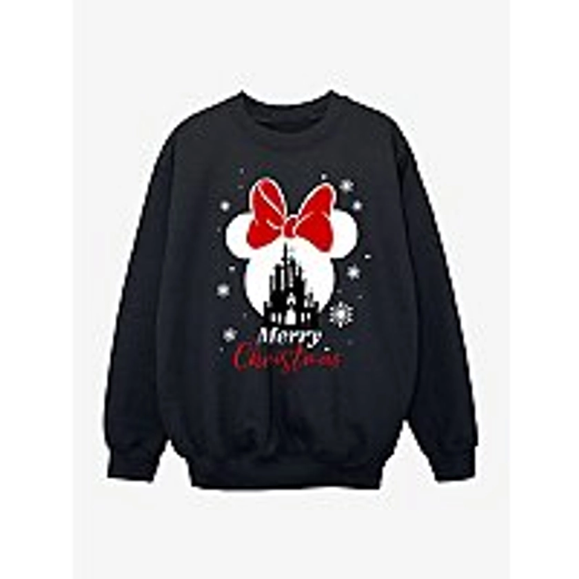 NW2 Disney Mickey Mouse Castle Kids Black Sweatshirt