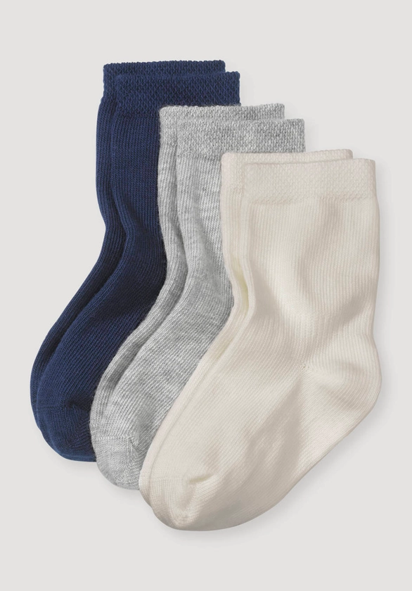 Socke im 3er- Pack aus Bio-Baumwolle von hessnatur