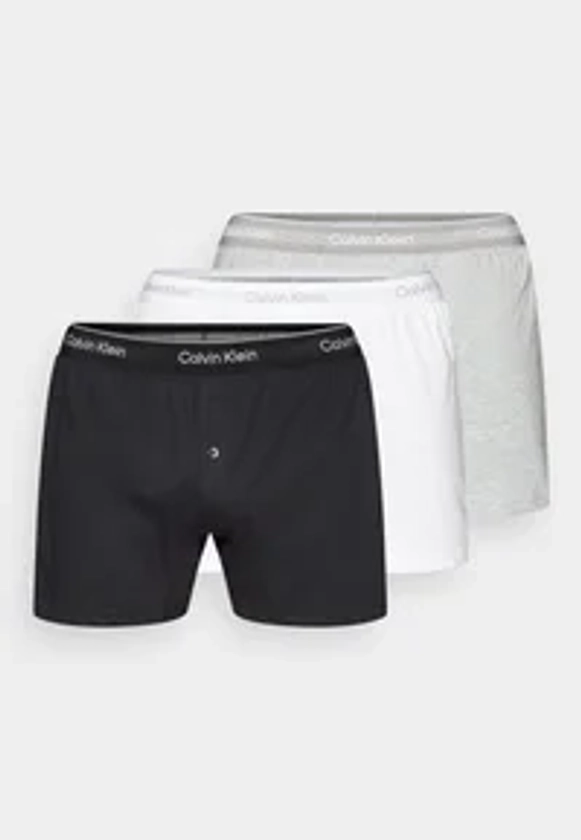 Calvin Klein Underwear CLASSICS 3 PACK - Caleçon - black/grey heather/white/noir - ZALANDO.FR