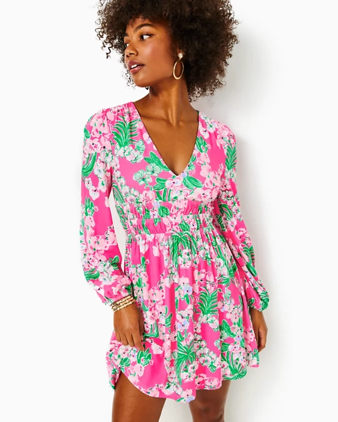 Calla Long Sleeve V-Neck Dress | Lilly Pulitzer