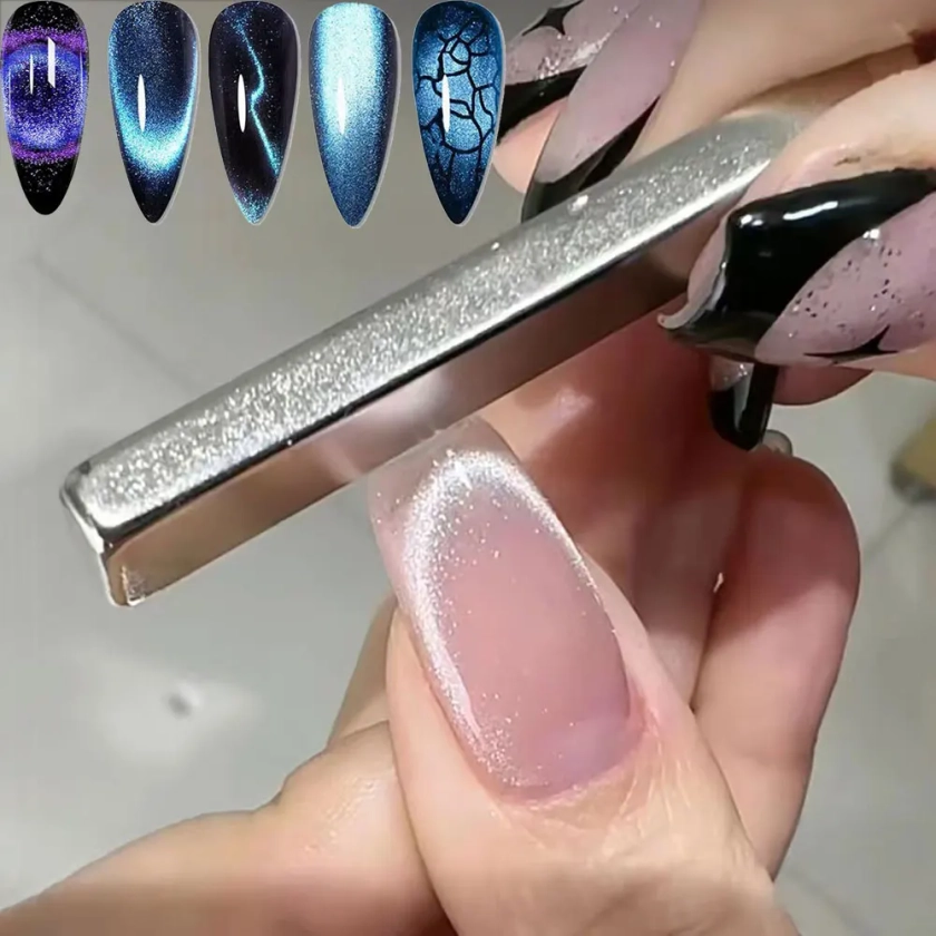 Aimant de bande d'optique de bain super, yeux de chat, aimant pour vernis à ongles gel, ligne 3D, effet de bande, aimant français multifonction, outils de stylo