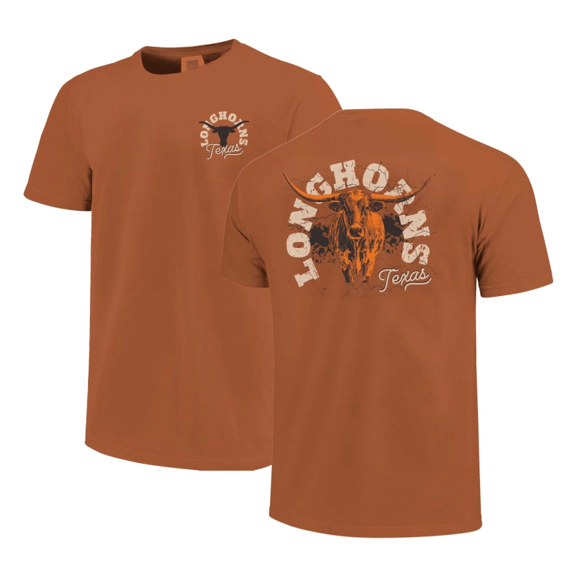 Unisex Burnt Orange Texas Longhorns Longhorn Run Hyper Local Comfort Colors T-Shirt