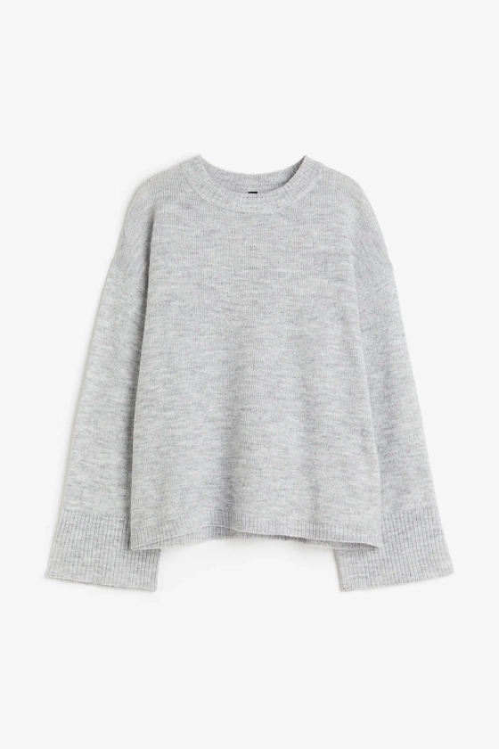 Sweater - Light gray melange - Ladies | H&M US