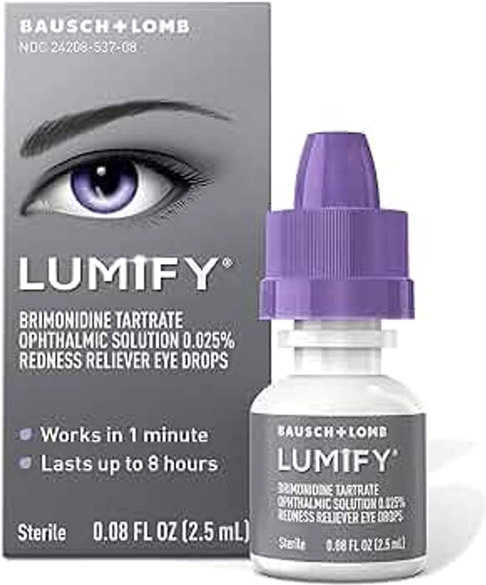 LUMIFY Redness Reliever Eye Drops 0.08 Ounce (2.5mL)