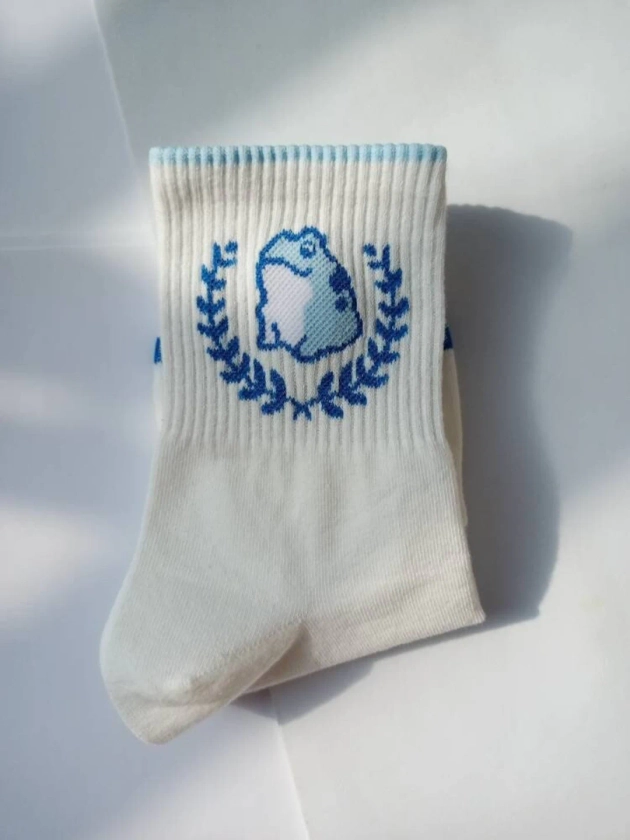 Jinro Frog casual socks, Made in Korea, Korean Soju, Korea socks, Women's socks