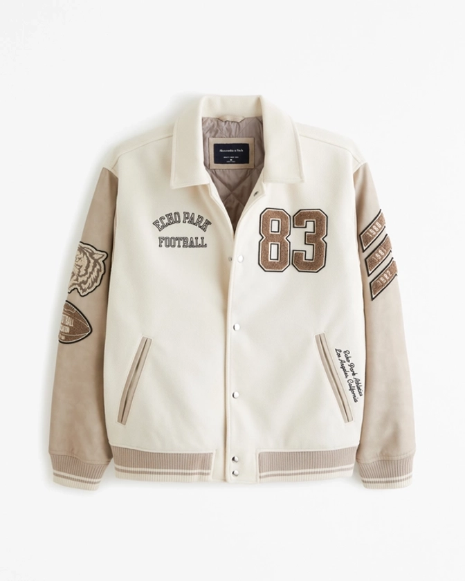 Men's Varsity Bomber Jacket | Men's Sale | Abercrombie.com