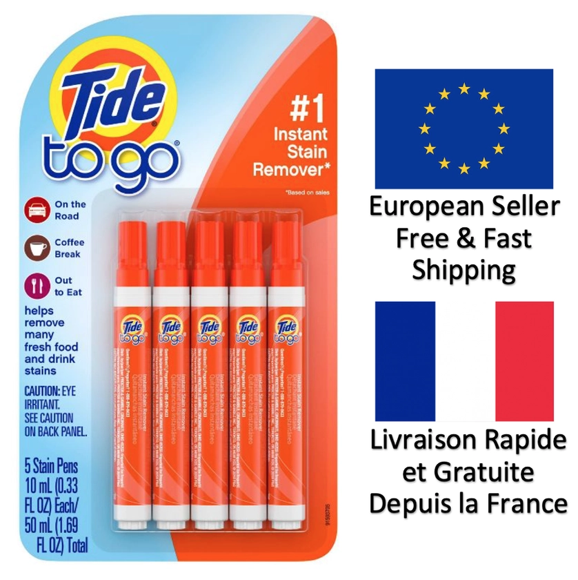 Tide To Go Instant Stain Remover 5 Pens 50ml total