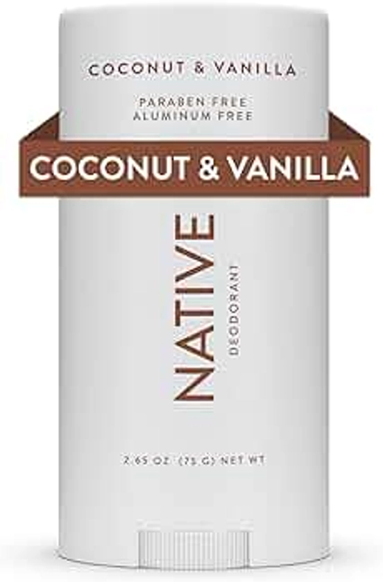 Native Deodorant Contains Naturally Derived Ingredients, 72 Hour Odor Control | Deodorant for Women and Men, Aluminum Free with Baking Soda, Coconut Oil and Shea Butter | Coconut & Vanilla