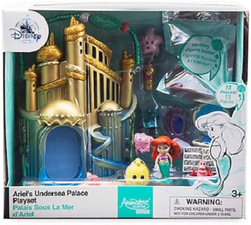 Disney Store Ariel Little Mermaid Animators Collection Micro Playset