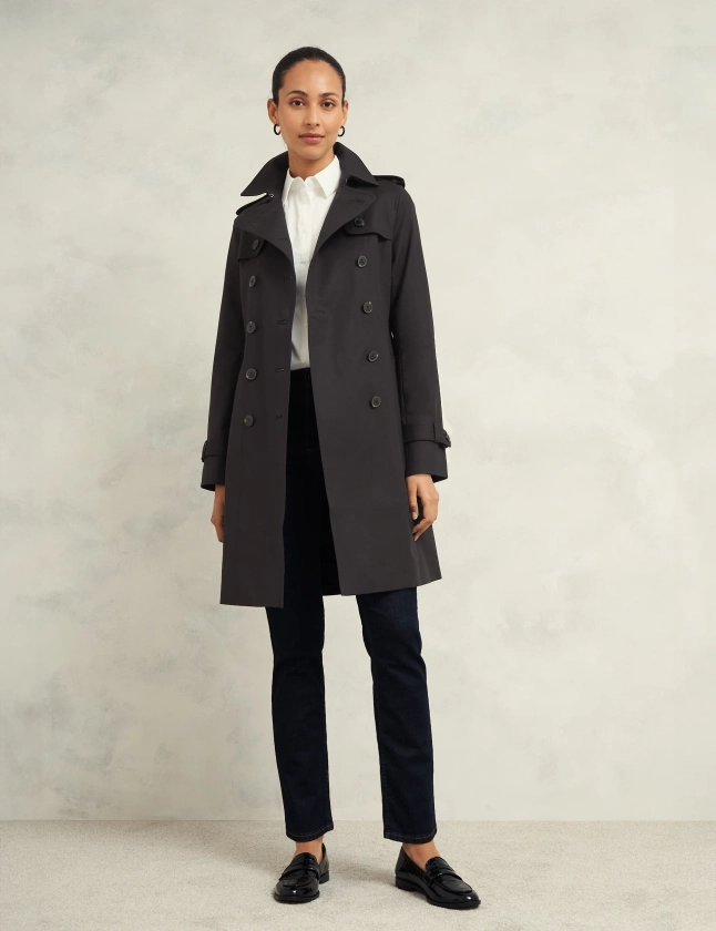 Cotton Rich Double Breasted Trench Coat