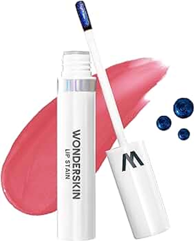 Wonderskin Wonder Blading Lip Stain Peel Off Masque - Long Lasting, Waterproof and Transfer Proof Pink Lip Tint, Matte Finish Peel Off Lip Stain (Romance Masque)