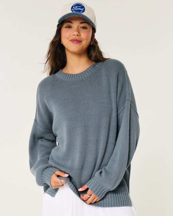 Femmes Pull oversize et ras du cou | Femmes Hauts | HollisterCo.com