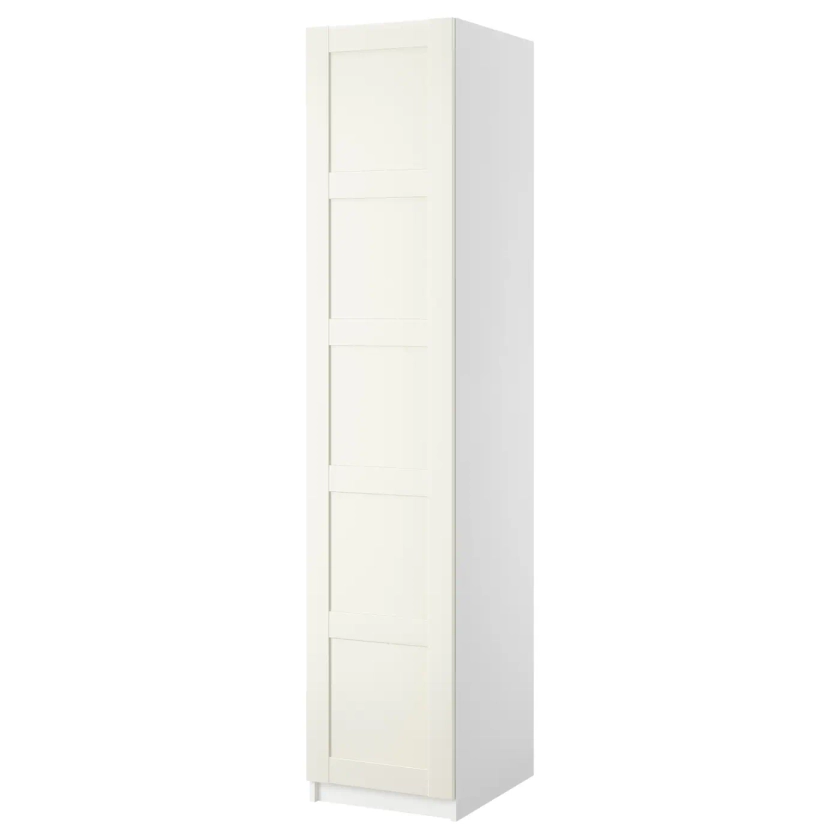 PAX / BERGSBO Combinaison armoire, blanc/blanc, 50x60x236 cm - IKEA