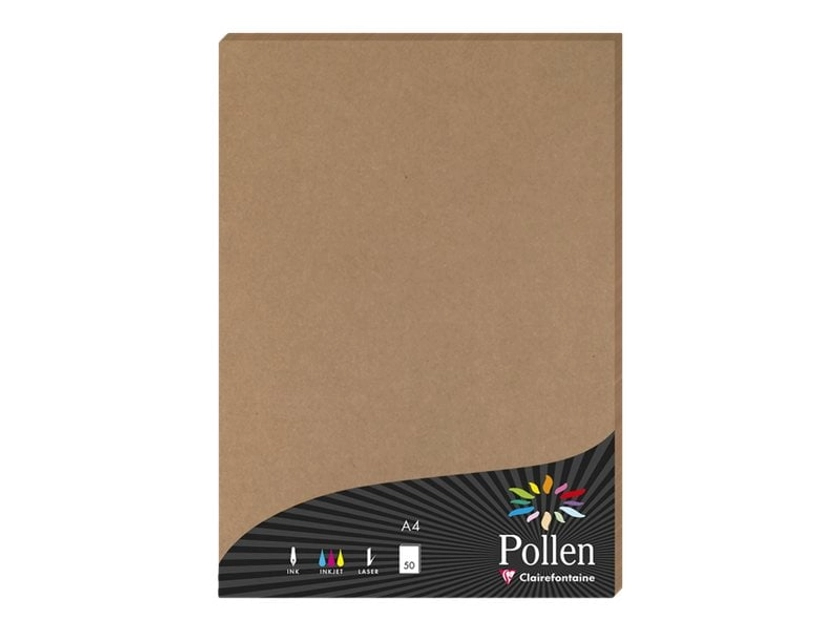1 étui de 50 feuilles Pollen 210 x 297 mm 120 g - Kraft