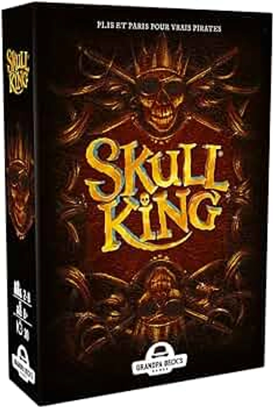 Blackrock Games - Skull King - Jeu De Plis - Jeu De Cartes pour Vrais Pirates - 2 à 8 Joueurs - Réflexion Tactique, Stratégique et Paris - Version Française - 8 Ans Et Plus