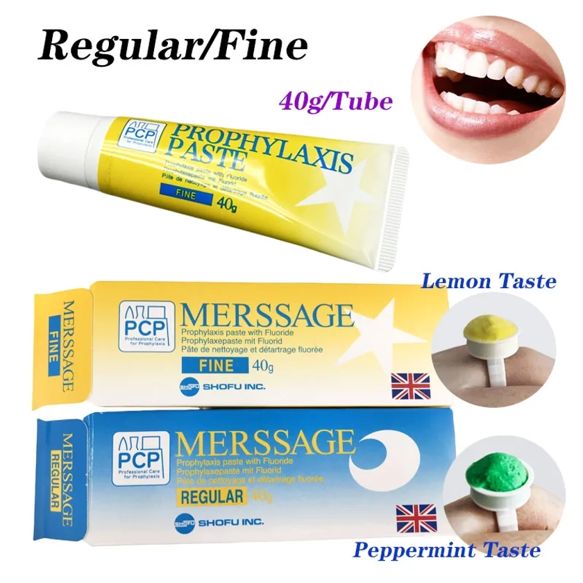 40g Dental Tooth Polishing Paste Prophylaxis Paste Grit Fine Regular Teeth cleaning Polishing Materials