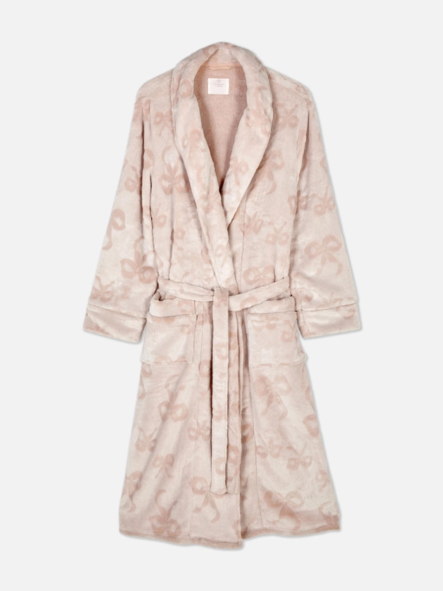 Longline Fluffy Dressing Gown