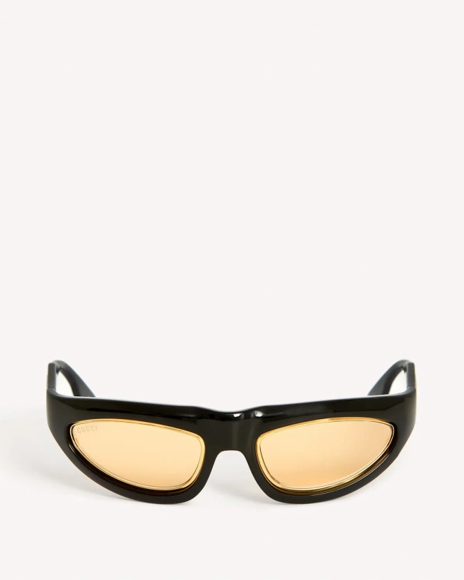 Gucci Bold Cat Eye Yellow/Black Glasses