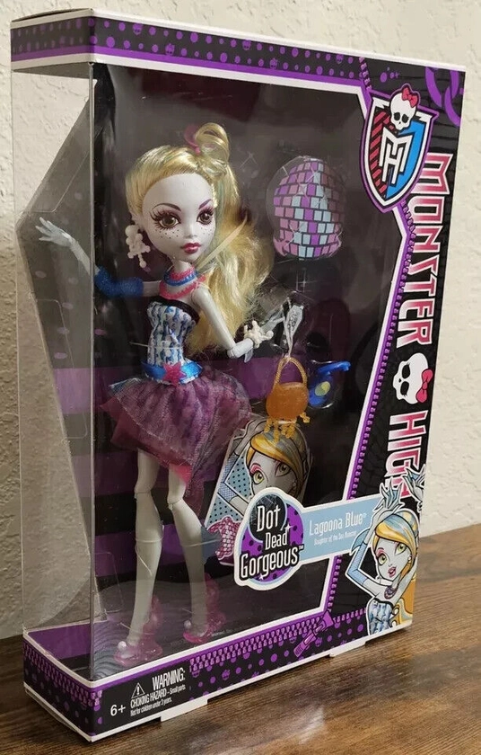 Monster High Lagoona Blue Dot Dead Gorgeous 2011 NIB us ship only