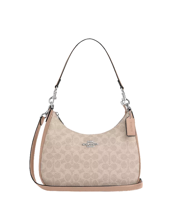 COACH® Outlet | Teri Hobo Bag In Signature Canvas