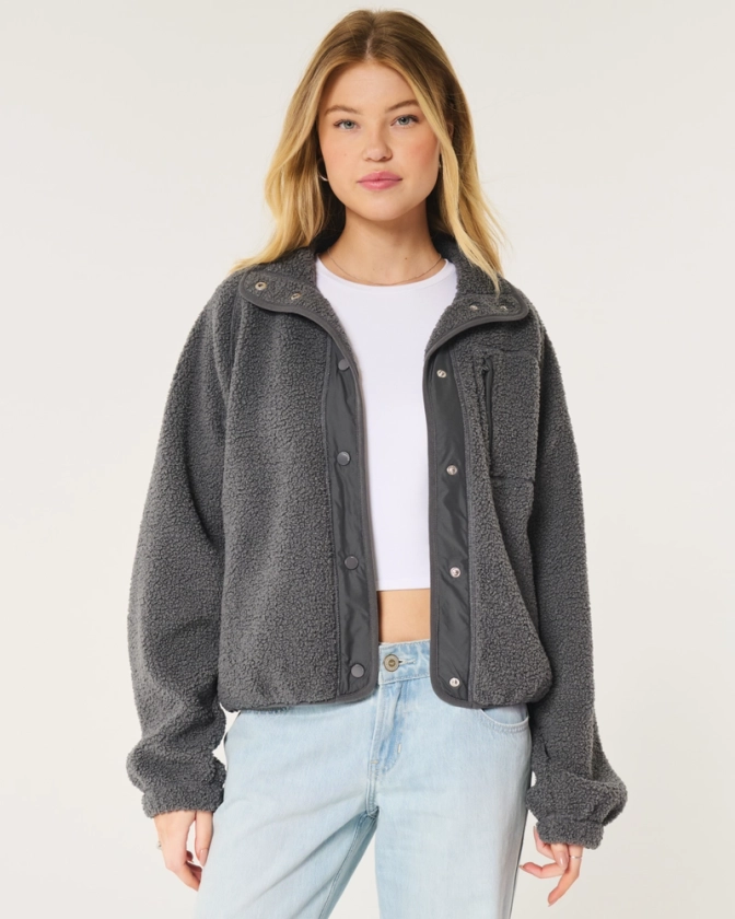 Femmes Veste en sherpa | Femmes Vestes et manteaux | HollisterCo.com