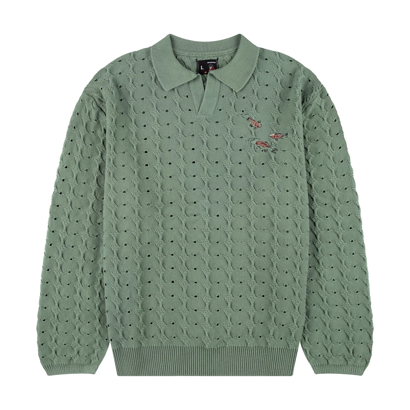 "lotus" longsleeve knit green