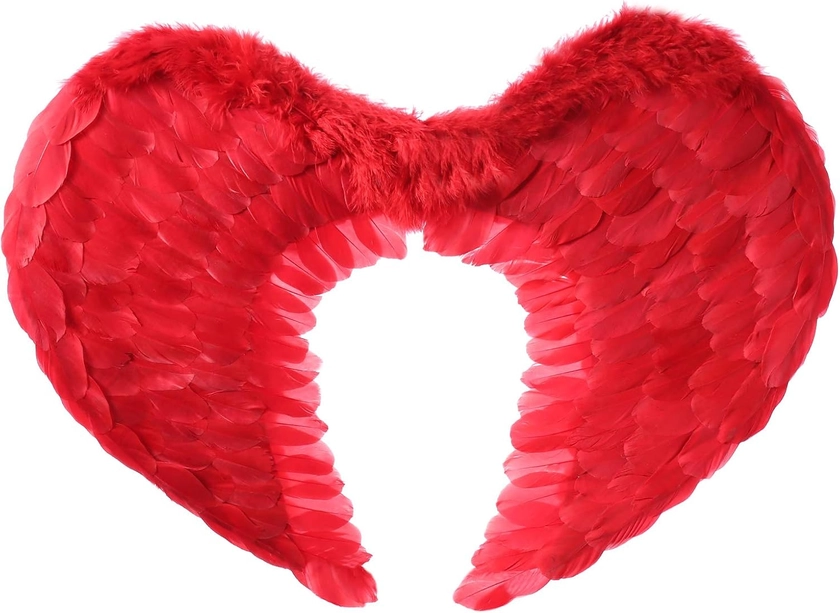 Cenfpola Halloween Feather Angel Wings Fancy Dress Costume for Adult Christmas Birthday Decoration