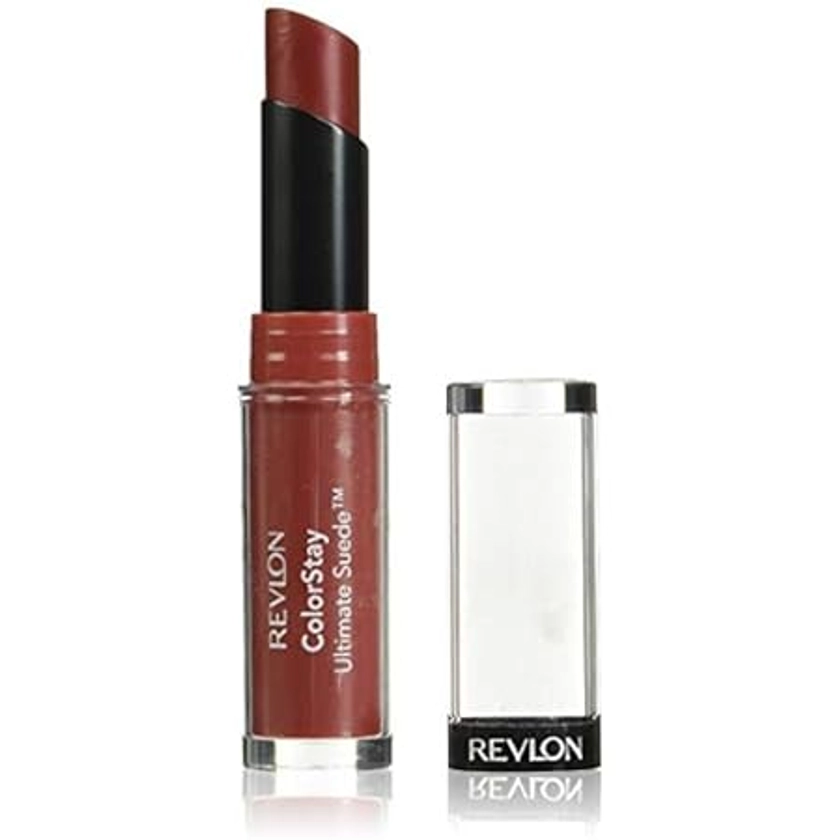 REVLON Lipstick, ColorStay Ultimate Suede Lipstick, High Impact Lip color with Moisturizing Creamy Formula, Infused with Vitamin E, 075 Cruise Collection, 0.09 Oz