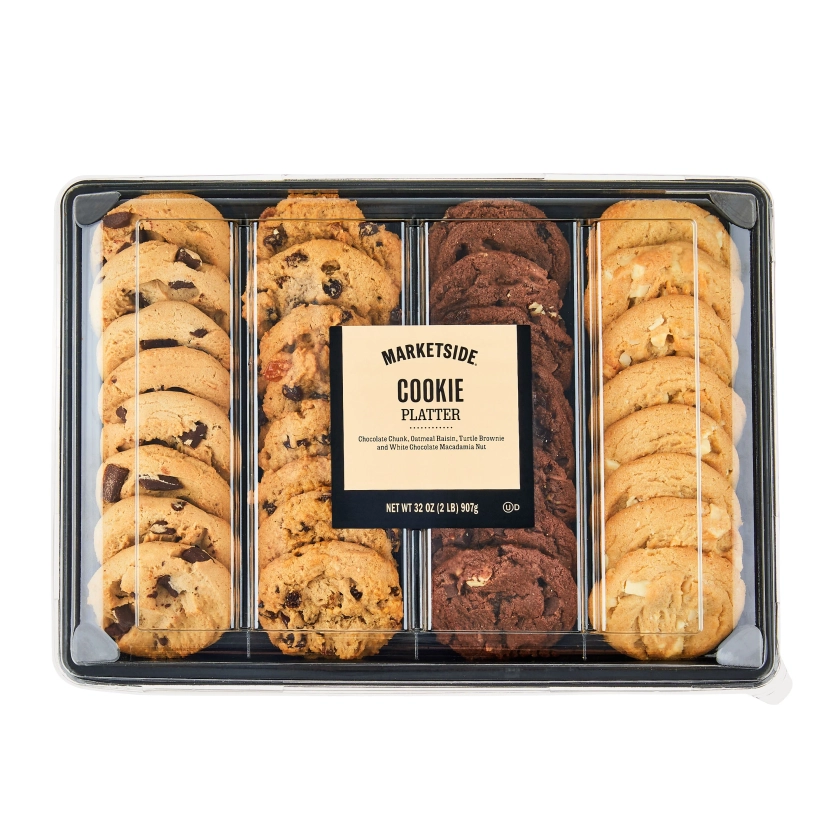 Marketside Decadent Bakery Cookie Platter, 32 oz, 32 Count