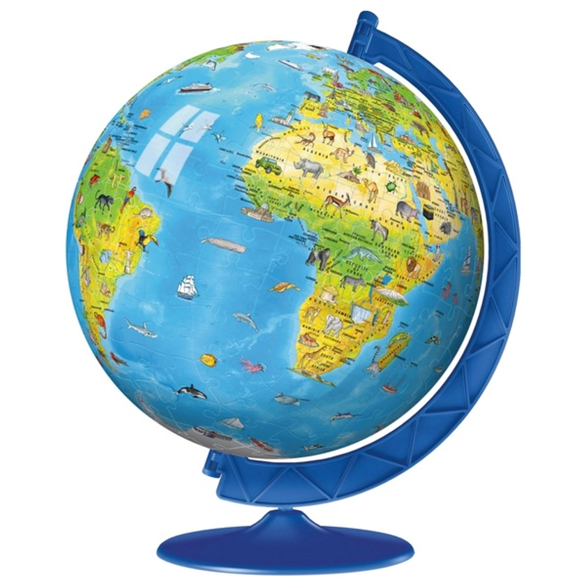 Ravensburger Children's World Globe 180 Piece 3D Puzzle | Smyths Toys UK