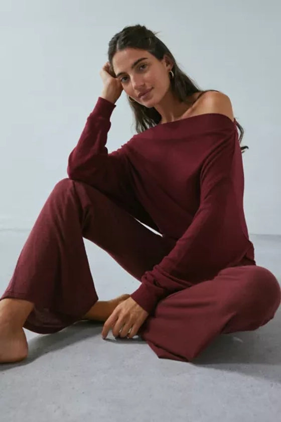 Out From Under Clarity Cozy Knit Off-The-Shoulder Top