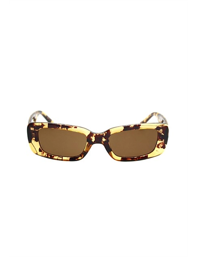 Reality Eyewear Bianca¿ Honey Turtle-square Sunglasses | David Jones