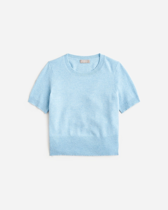 Cashmere shrunken T-shirt