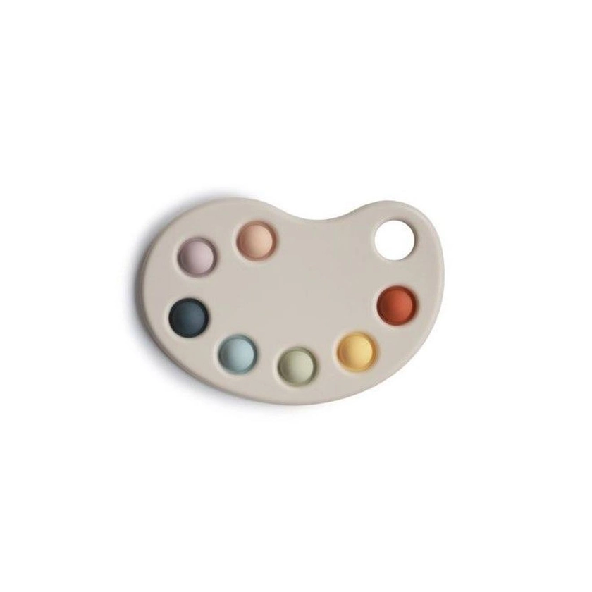 Jouet de dentition à pression palette de peinture Multicouleurs - Mushie beige - Mushie