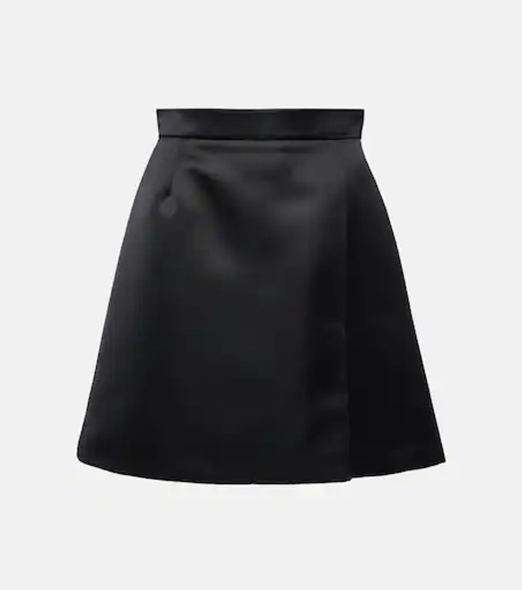 Duchess satin miniskirt in black - Nina Ricci | Mytheresa