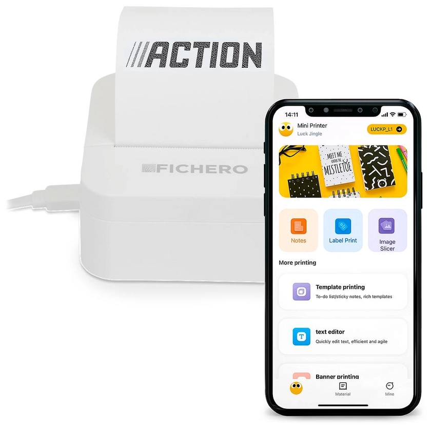 Fichero mini pocket printer