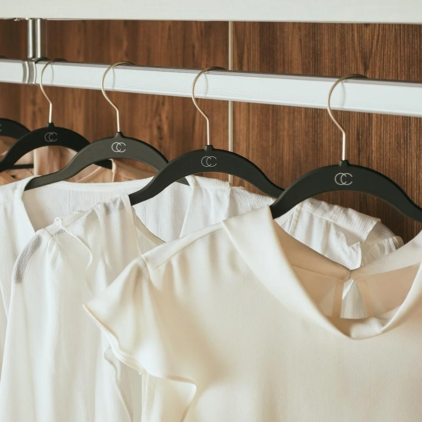 Space Saving Collection Plastic Non-Slip Standard Hanger for Suit/Coat