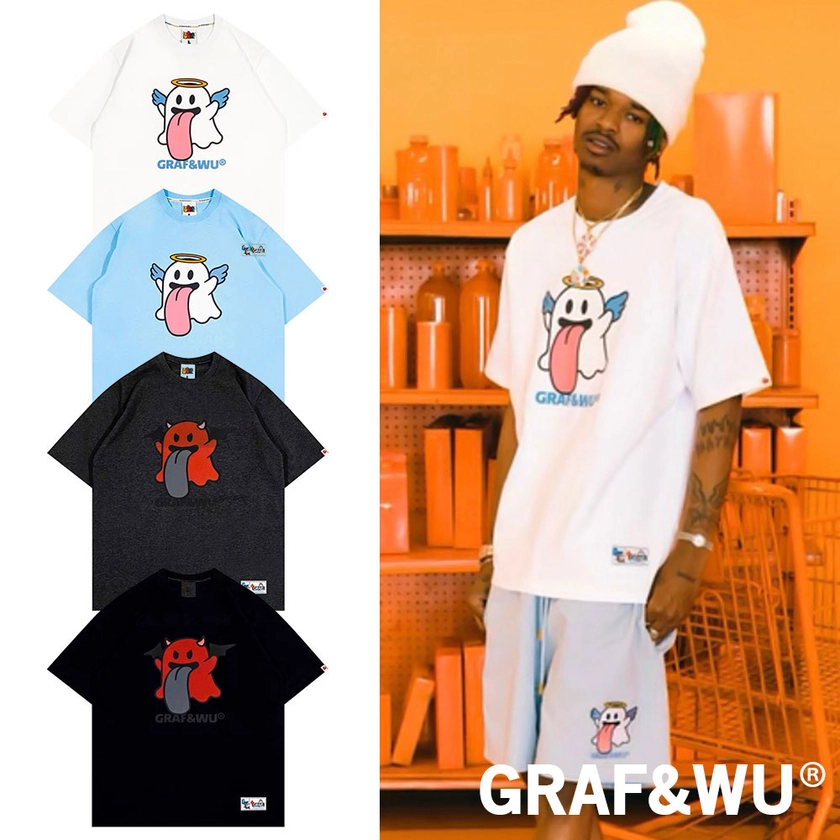 【楽天市場】GRAF&WU グラフアンドウー Tシャツ グラフウー ロゴキャラクター オーバーサイズ 韓国ブランド 韓国ファッション 中国ブランド　中国ファッション トップス ユニセックス メンズ レディース ストリート (gw-014): WFLAGS楽天市場店