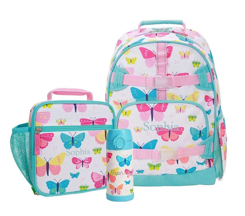 Mackenzie Mirabella Butterfly Backpack & Lunch Bundle, Set of 3