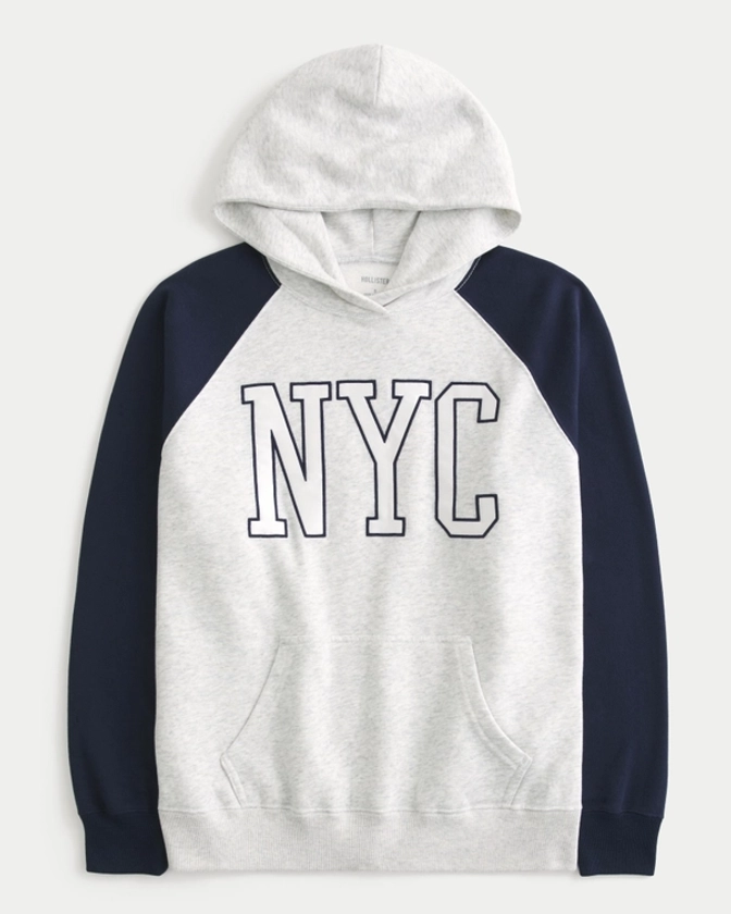 Women's Oversized NYC Graphic Hoodie | Women's Sweatshirts & Sweatpants | HollisterCo.com