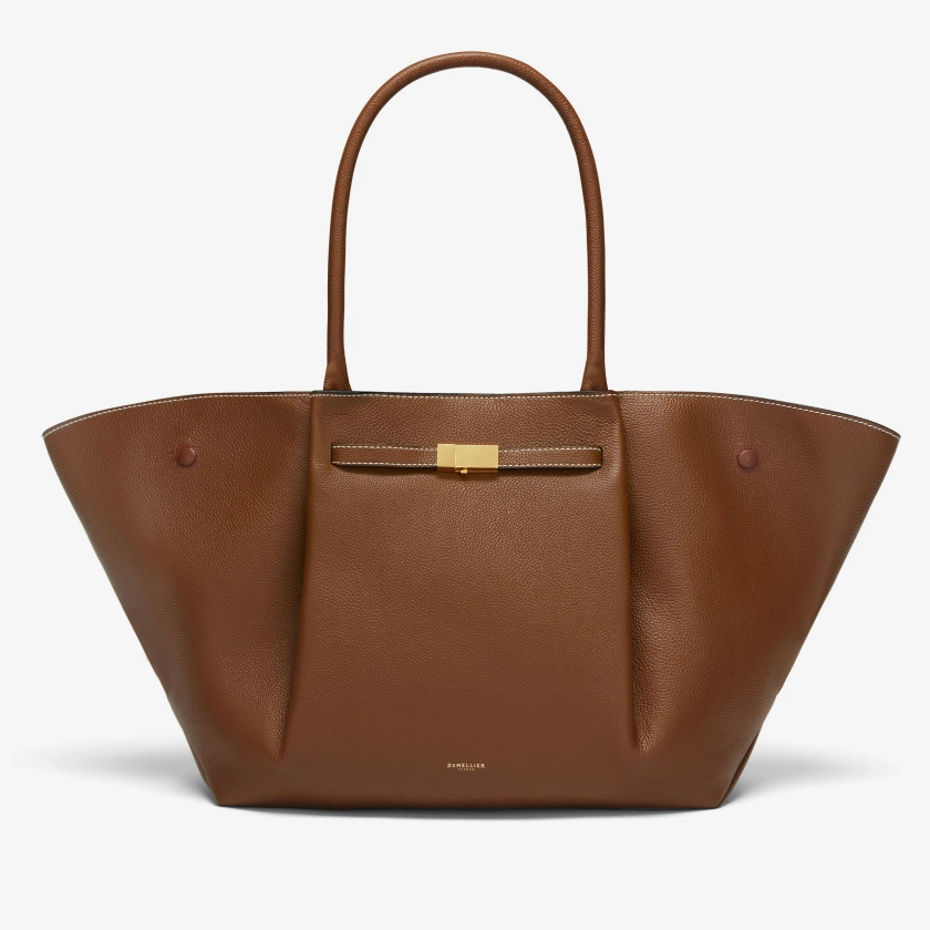 The New York | Couture Écru Petit Grain Tan | DeMellier